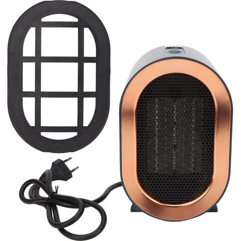 Radiateur soufflant de bureau PTC chauffage rapide protection surchauffe silencieux appareil électrique prise UE 220V bleu (1/5)