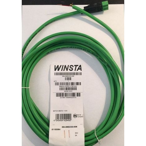 Wago WINSTA 894-8992/233-506 - Stromversorgungskabel 5M BUS 2*2*0.8