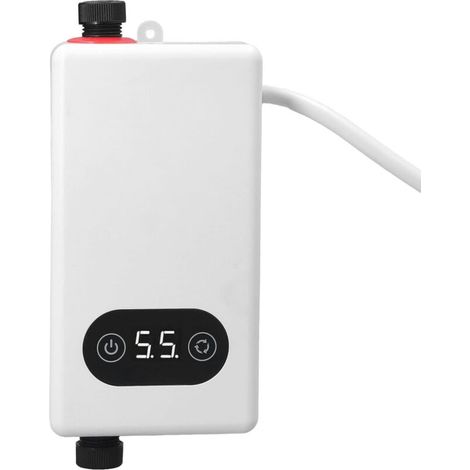 Calentador de agua eléctrico Aiperq, calentador de agua instantáneo, 220 V, 3,4 kW, conversión de frecuencia, temperatura constante, sin tanque. (1/4)