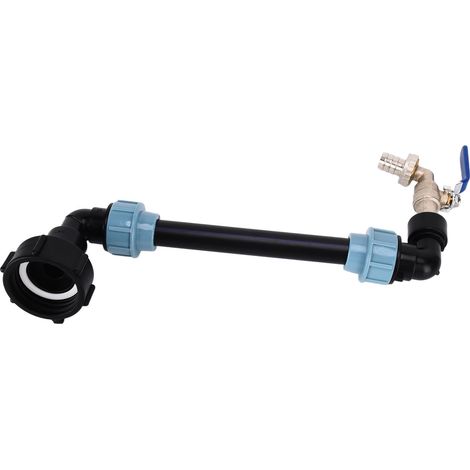 Robinet coude pour raccord de cuve IBC, adaptateur col de cygne pour remplissage d'arrosoir, lot de 1 baril (1/5)