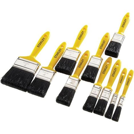 Stanley Quality Synthetic Nylon Bristle Decorators Assorted Paint Brush Set (1/4)