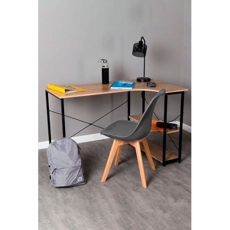 Conjuntos de mesa y sillas - Conjunto Escritorio Estik y Silla Synk Basic - Gris (1/5)