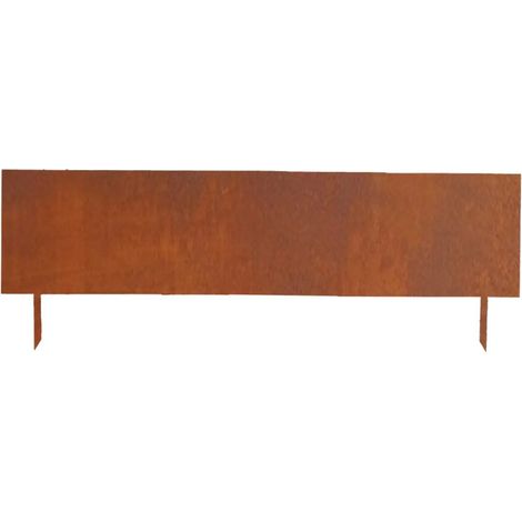 Bordure de Jardin Haute Corten 1m05 - Métal Marron - 105 x H 35 cm - Livraison gratuite