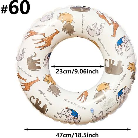 (60) Bouée gonflable pour piscine, jolie bouée, jouet aquatique pour fête sur la plage (1/5)