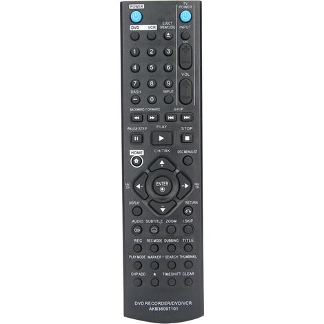 Ersatzfernbedienung für LG DVD/VCR/DVDR-Recorder Modelle RC286H, RC297H, RC397H (1/5)