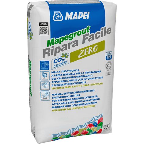 Mapegrout ripara facile zero kg. 25 malta tissotropica a presa normale per cls (1/2)