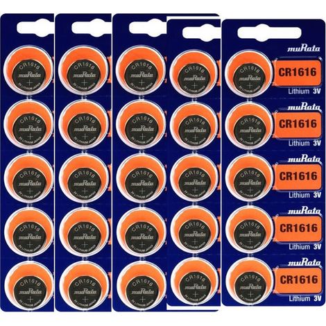 .25 piles Sony -Murata CR1616.