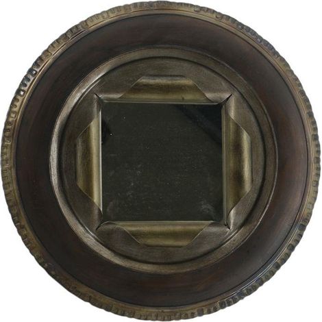 Specchio metallo pneumatico nero cmø41x10