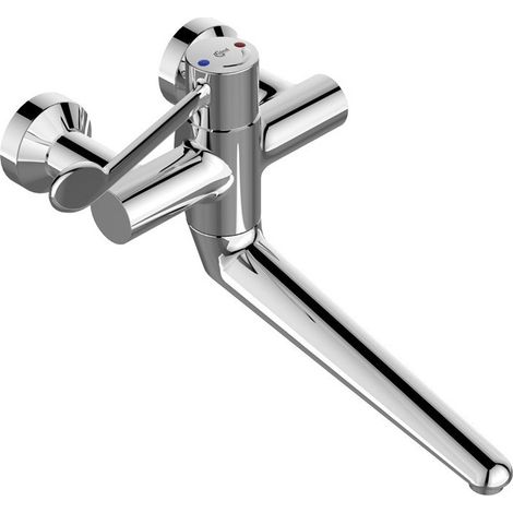 Termostato de pared para lavabo CERAPLUS, conexiones en S con cerradura cromo IDEAL STANDARD