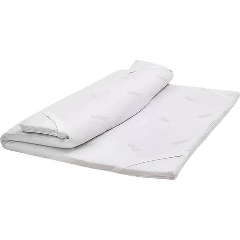 Dmora - Doppelbett Topper Dmolo, Matratze zur Verbesserung der Körperhaltung, Memory Foam Topper, hypoallergener und atmungsaktiver Topper, 100 % Made in Italy, 160x200h5 cm