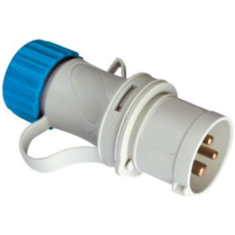 Fiche mobile FME ART 75.100 16A 2 places + T 220V IP44 CE bleu