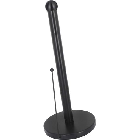 Soporte para toallas de papel de acero inoxidable, - Negro