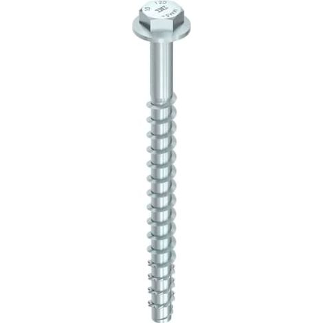 HECO MULTI-MONTI-plus SS 10,0 x 80, Sechskantkopf mit angepresster Scheibe, Sechskantkopf, verzinkt blau, A2K (1/4)