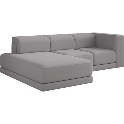 Selsey Novals - Ecksofa L-Form, 4-Sitzer, links, Chenille Grau, 278 cm (1/5)