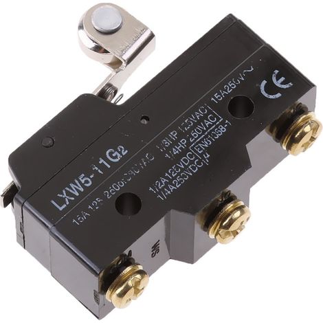 1 - Interrupteur Micro - Levier Charnière - Commutation On/Off - Contact 1no 1nc - Pour Machinery Électrique - Gris - 2x2x1cm (1/5)