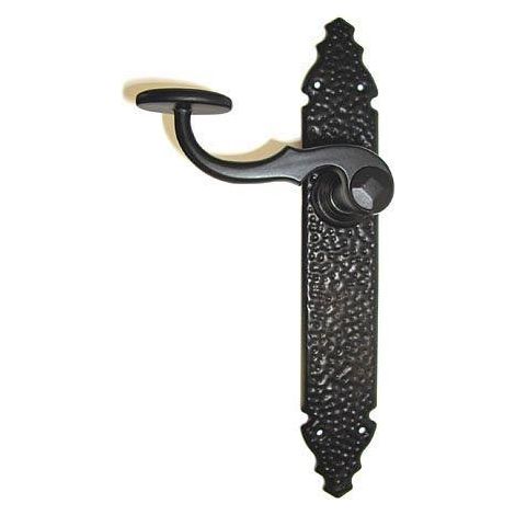 ayr juego manilla puerta forja negro castilla  placa 276x44 negra 1100 (1/4)