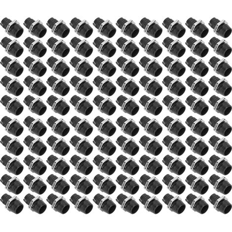 100 Supports LED en Plastique Chromé 3mm pour Ampoules à Diodes, Noir, Lot de 100 (1/5)
