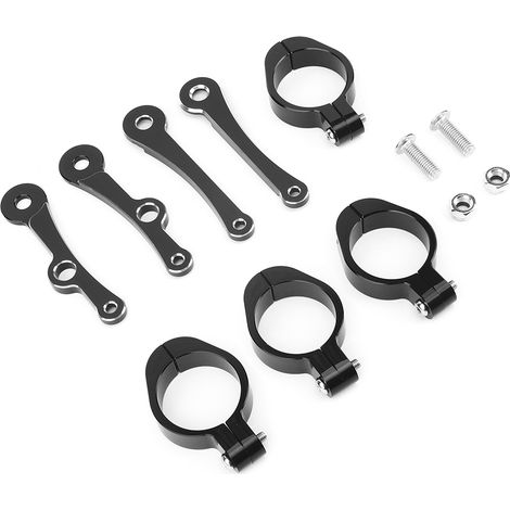 Support de phare de moto rétro avec clignotants, clip de montage sur tube de fourche 39-41 mm/1,5-1,6 pouce, adapté aux Honda. (1/5)
