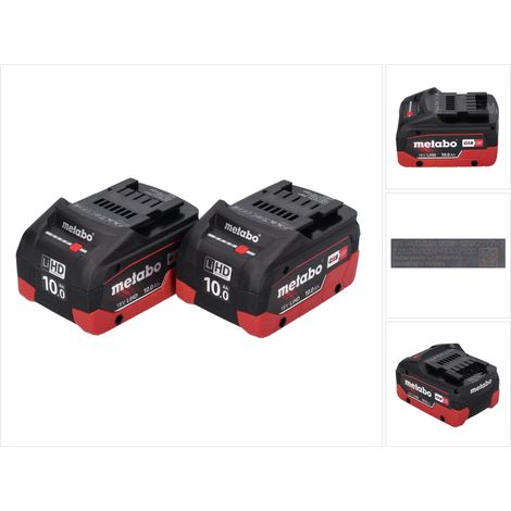 Metabo LiHD Akkupack Set 2x 18 V 10,0 Ah CAS System ( 2x 625549000 )