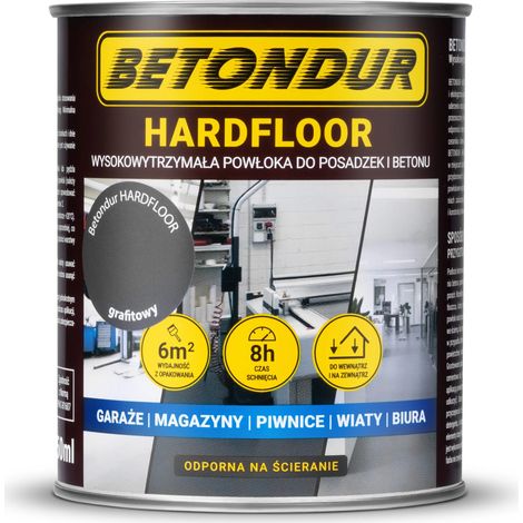 Vernice per pavimenti duri Betondur, adatta a pavimenti e cemento, 0,75 l, rivestimento resistente al grafite.