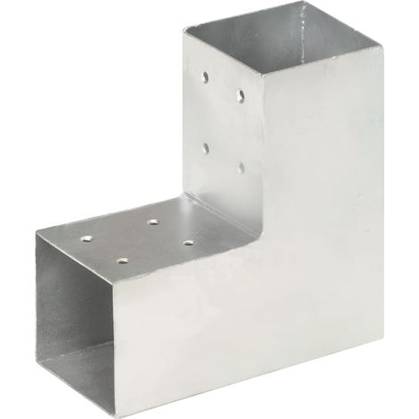 Connecteurs de poteau 4 pcs Forme en L Métal galvanisé 81x81 mm CFW955309 (1/5)