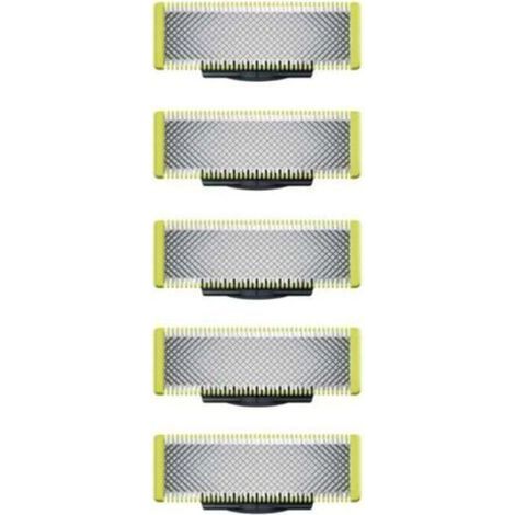 Applicable à OneBlade - Lames de rechange. pour rasoir/tondeuse électrique OneBlade. acier inoxydable robuste. taille. stylisation et rasage. lot de 5