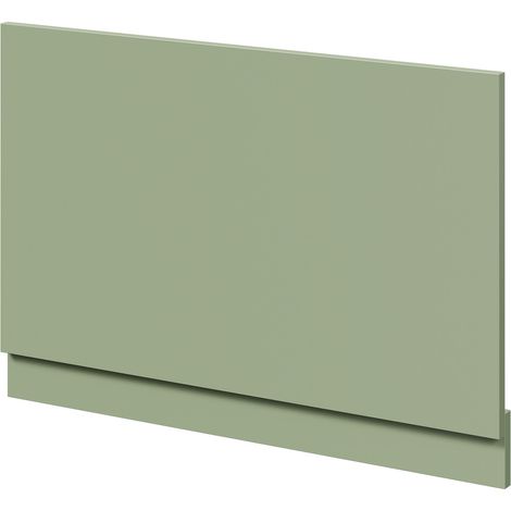 Olive Green MDF 800mm End Bath Panel with Plinth (1/4)