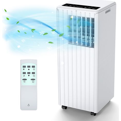 9000 BTU Portable Air Conditioner - 3-in-1 Cooling, Dehumidifier & Fan - Energy Efficient, Quiet Operation - 2 Speeds, 24H Timer, Remote Control, Window Kit - For Room, Office, Kitchen, Up to 269 sq.f