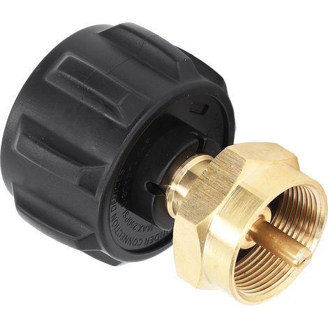 Adaptateur de recharge QCC1, vanne de régulation, coupleur de réservoir en laiton pour bouteille de gaz Propane de 1lb (1/5)