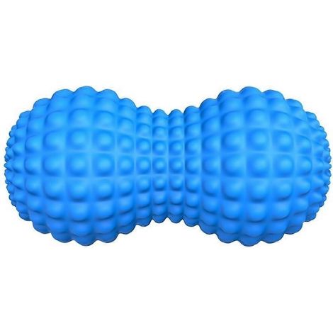 Erdnuss-Massageball, Erdnuss-Doppel-Lacrosse-Massageball für Rücken, Nacken, Schultern, Wirbelsäule, Beine und Hüften, Blau (1/5)