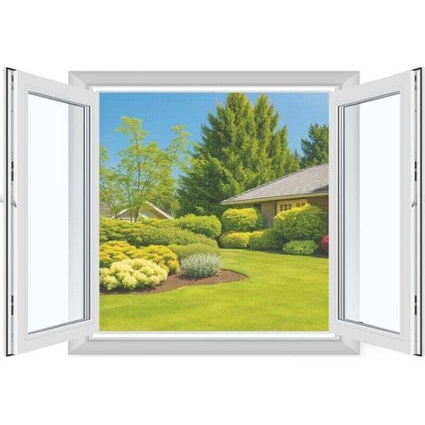 Set di 4 zanzariere per finestre senza foratura 130x150 cm, zanzariera per finestre con striscia adesiva, tenda autoadesiva, ritagliabile su misura, bianco-Crezuo