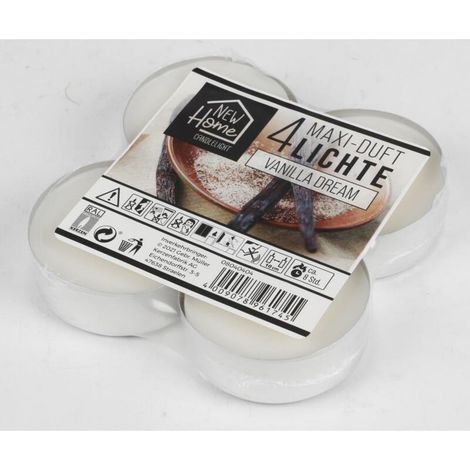 15x Maxi Teelichter Duft 4er Kerzen Farben Tischdekoration Aroma Licht Frische (1/5)