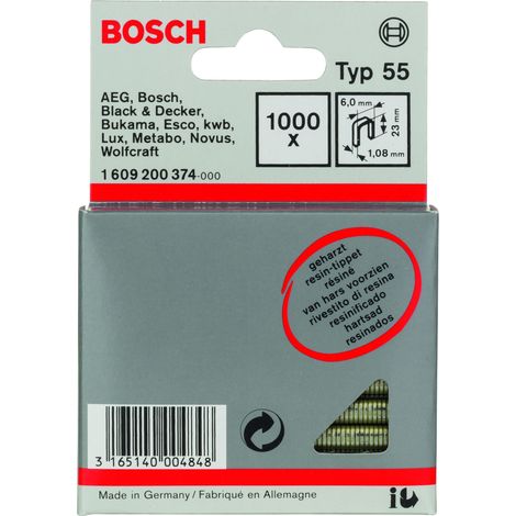 Pince résine 55 : 60x 108x23mm : 1 000 pièces  BOSCH 1609200374