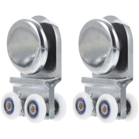 72mm Roulette de porte coulissante en alliage d'aluminium, fonctionnement silencieux, compatibilité avec verre de 6 à 10 mm (1/3)