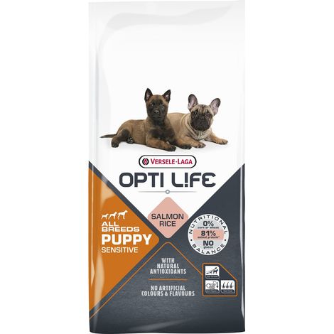 Croquettes Opti Life chiot sensible Saumon : 12.5kg