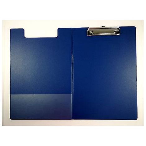 BLUE GNS A4 Clipfolder construction robuste en PVC surface lisse avec poche bleu