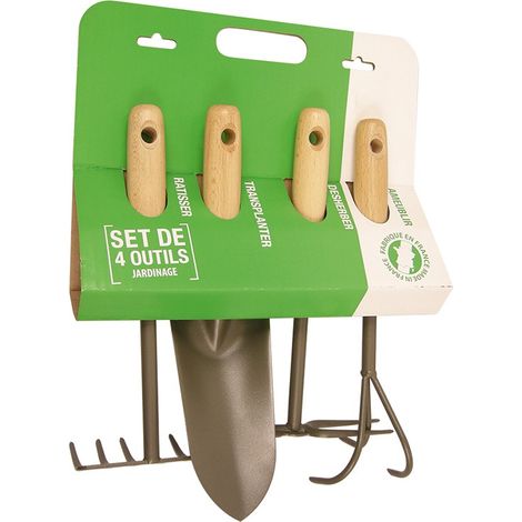MERMIER Set de 4 petits outils pour le jardin