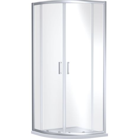 Almington 6mm Toughened Safety Glass Quadrant Shower Enclosure - 1900 x 900 x 900mm - Chrome - Balterley (1/2)