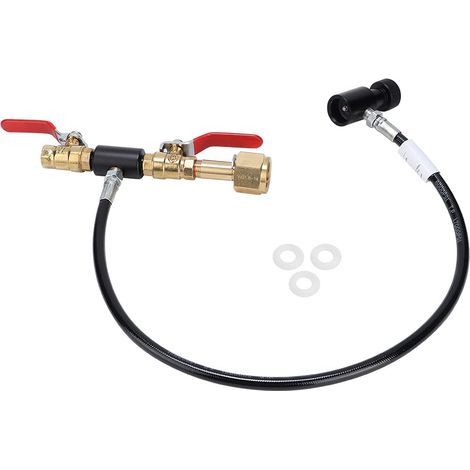 SodaStream Nachfülladapter-Set, CO2-Zylinder-Nachfülladapter, Flaschenanschluss, SodaStream CO2-Adapter, Zylinder-Nachfülladapter [24 Zoll] für Getränkeautomaten (1/5)