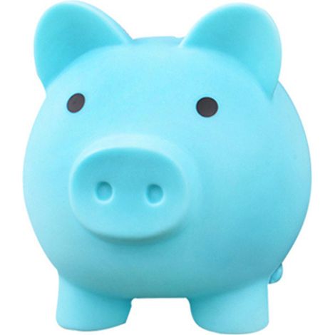 KOWOLL Grande tirelire, Idée cadeau pour garçons et filles, Tirelire pour enfants, Décoration idéale pour la chambre de bébé garçon, Cadeau parfait et souvenir de naissance, Bleu clair (1/5)