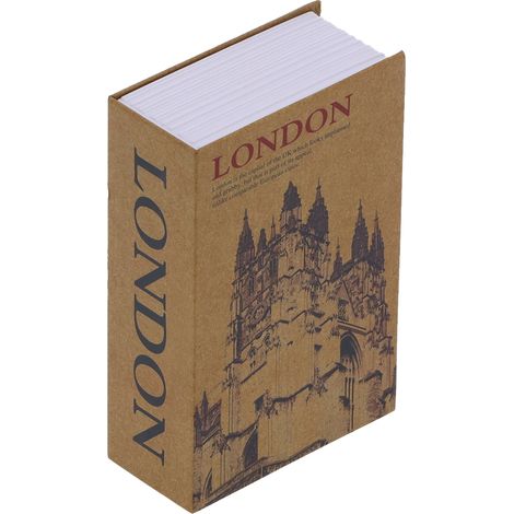 Boîte De Rangement Forme De Livre - Coffre-fort Mini Sans Serrure - Pour Argent Cartes Documents Bijoux - 1 Pièce