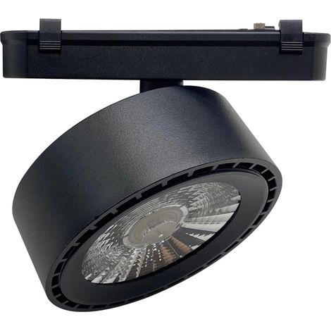 Faretto LED Binario Magnetico 15W per Barra Lineare Suwis Nero (2700K - 3500K - 4000K)