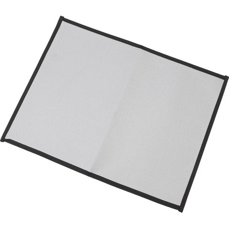 Tapis de barbecue ignifugé en fibre de verre résistant à la chaleur, pliable et carré, pour terrasses et jardins, gris, taille M, 60 x 53 cm / 23,62 x 20,87 pouces (1/5)