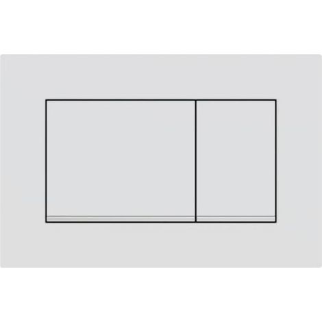 Gilt für Geberit Sigma30 Betätigungsplatte für 2-Mengen-Spülung: mattweiß lackiert, Perl-Effekt-Beschichtung, Chrom glänzend (115.883.JT.1) (1/4)