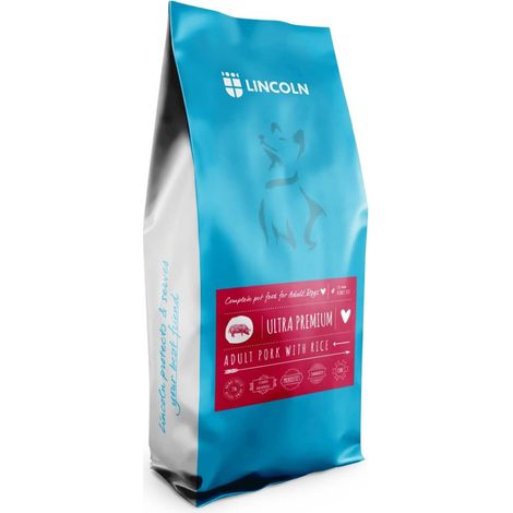 Lincoln - Cerdo con arroz - Adulto - 12 kg