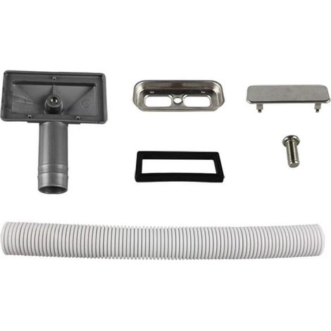 1 Pièce Tuyaux de Débordement Tube de débordement pour évier extensible Interface carrée (Taille: 75x40mm) Tube longueur 230-600mm Diamètre 26mm (diamètre intérieur: 21mm) (1/4)