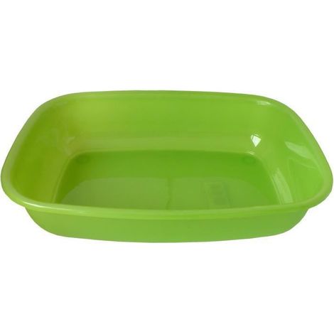 AIME Bac a litiere sans rebord - Bords arrondies - 43 x 31 x 10 cm - Pour chat (1/5)
