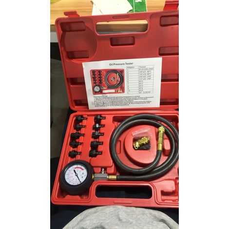 12 pièces - Outil universel de mesure de pression d'huile pour voiture et de test de compression moteur
