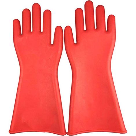 Gant pour les électriciens électricien Gants isolants électriques Gants isolants en caoutchouc 12kv gants isolants pour électricien,4018cm (1/4)
