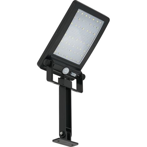 Solarlampe Fassadenwandleuchte schwarz Kaltfarbe LED 1,2W Batterie IP44 ADIK Eko-Light (1/5)